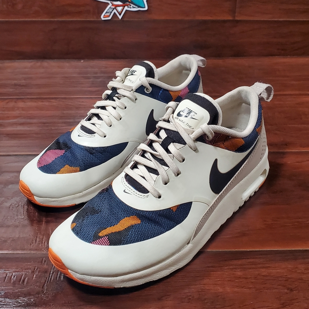 Nike Air Max Thea Women Athletic Shoes Blue/Red/Ir